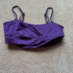ALO Purple crisscross bra